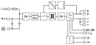 Phoenix Contact - Gelijkstroomvoedingseenheid - QUINT-PS/1AC/24DC/40 2866789 893051