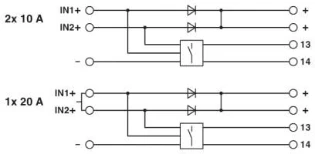 Phoenix Contact - Overspanningsbegrenzer - TRIO-DIODE/12-24DC/2X10/1X20 2866514 893486