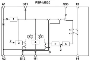 Phoenix Contact - Relais voor bewaking van veiligheidsstroomcircuits - PSR-MS20-1NO-1DO-24DC-SC 2904950 902048