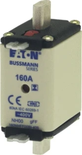 Eaton - Smeltpatroon (mes) - 160Amp 400V AC GFF 00 NH FUSE 160NHFF00BI-400 94804