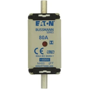 Eaton - Smeltpatroon (mes) - 80Amp 400V AC GFF 00 NH FUSE 80NHFF00BI-400 94807