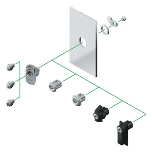 Schneider Electric - Binnenwerk slot voor kast/lessenaar - NSYSTDCXH NSYSTDCXH 95045