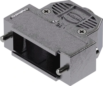 Harting Sub-D connectorkap D-Sub 15P metpl hood 1str-ent slo 4 09670150443 9958222