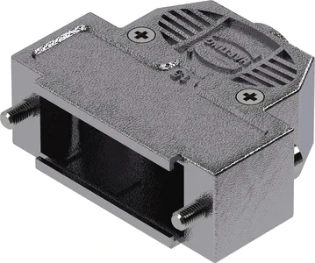 Harting - Sub-D connectorkap - D-Sub 15P metpl hood 1str-ent slo 4 09670150443 9958222