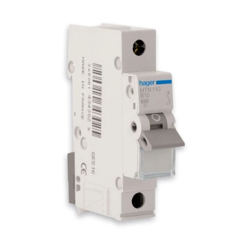 MCB Single Pole Type B 1 Module 10A 6kA
