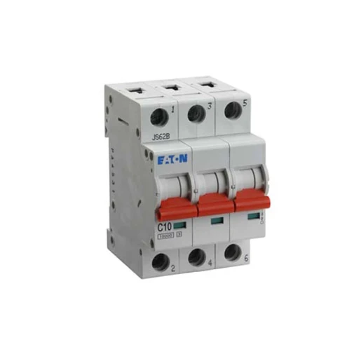 MCB Triple Pole Type C 50A 10/15kA 54 x 80 x 75mm