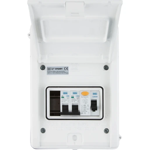 Enclosure Garage Kit 40A 30Ma RCD+Metal 2 x MCBs IP65