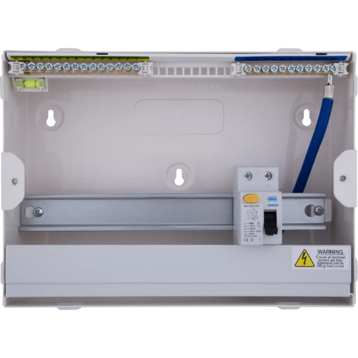 Consumer Unit 10Way 12 Module RCD Incomer Upopen 80A