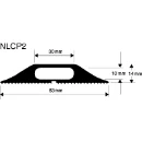 Cable Protector Fire Retardant Bs476 30 x 10mm x 9m Black Rubber