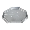 Intersection 4 Way Crosspiece 300mm Pre-Galvanised Steel