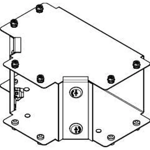 Tee 1 Comp Inside Lid Gusset 50X50mm Steel Pre-Galvanised IP30