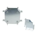 Crossover 4 Way 2 Comp 100X50mm Steel Pre-Galvanised IP30