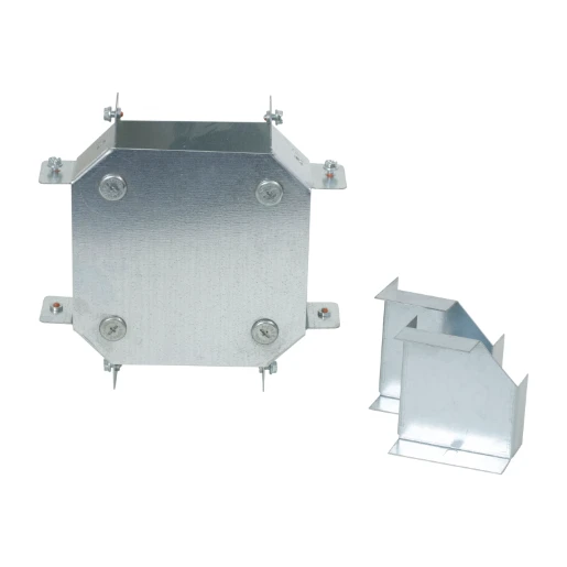 Crossover 4 Way 2 Comp 100X50mm Steel Pre-Galvanised IP30