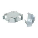 Crossover 4 Way 2 Comp 100X50mm Steel Pre-Galvanised IP30
