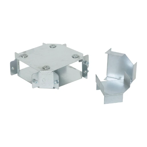 Crossover 4 Way 2 Comp 100X50mm Steel Pre-Galvanised IP30