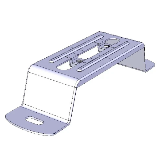 Bracket Top Hat Stand Off 1 Slot 2 Nut 100mm [Pack=10]