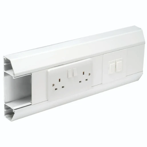 Coupler Profile 1 Single Piece 167 x 50mm White Moulded