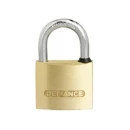Medium Security Heavy 50mm Brass Chrome Padlock