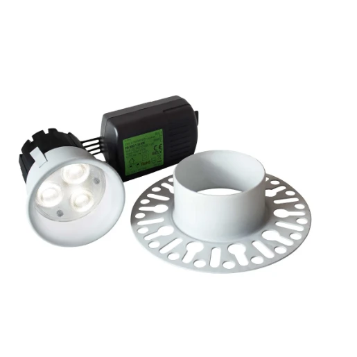 Downlight Luxeon LED Ww Mains Dimmable 38° White NO Trim