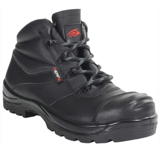 Boots Chukka Safety Incldual Density Rubber Cap Size 10 Black