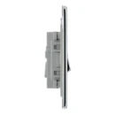 Switch Plate Intermediate 1 Gang 10A Polished Chrome