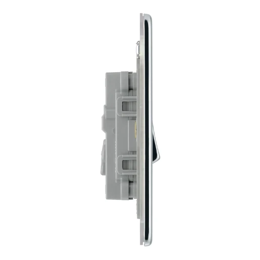 Switch Plate Intermediate 1 Gang 10A Polished Chrome