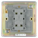 Switch Plate Intermediate 1 Gang 10A Polished Chrome