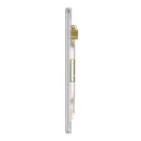 Blank Plate 1 Gang Decorative Flatplate Screwless Brushed steel