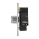 Switch Push Dimmer LED Decorative Flatplate Screwless 1 Gang 2 Way 400W/100W Brushed Steel