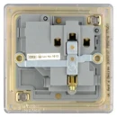 Socket Outlet Switched Double Pole Flatplate Screwless 1 Gang 13A Brushed Steel