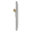 Blank Plate 1 Gang Decorative Raised Edge Brushed steel