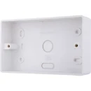 Pattress Box 2 Gang Round Corners 32mm White