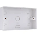 Pattress Box 2 Gang Round Corners 32mm White