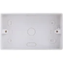 Pattress Box 2 Gang Round Corners 32mm White