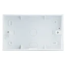 Pattress Box 2 Gang Square Corners 32mm White