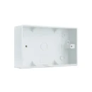 Pattress Box 2 Gang Square Corners 32mm White