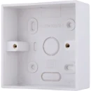 Pattress Box 1 Gang Square Corners 32mm White