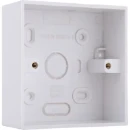 Pattress Box 1 Gang Square Corners 32mm White