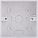Pattress Box 1 Gang Square Corners 32mm White