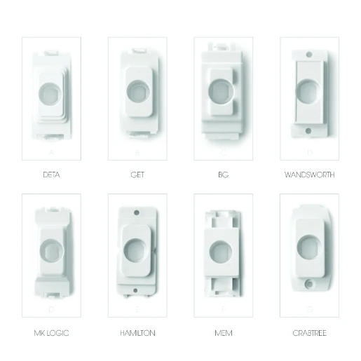 Gridswitch Dimmer Double Pole 2 Way 60-400w White
