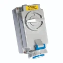 Industrial Power Socket Switch Interlocked Surface 2P+E 16A 230V IP67 Blue