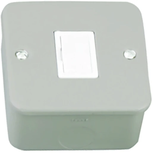 Connection Unit Unswitched 13A Metalclad with Backbox