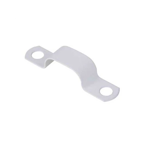 Fire Cable Saddle Clip Double 8mm White 50/Bag