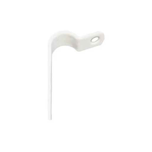 Fire Cable P Clip Single 9mm White 50/Bag