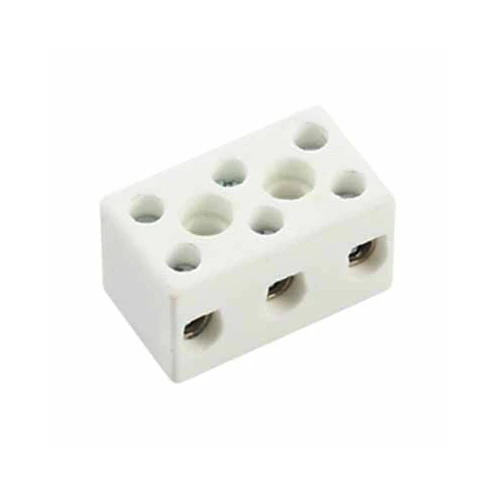 Connector DP Central Hole Fixing 15A Porcelain