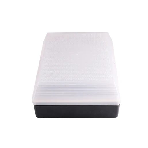 Mini-Max Bulkhead Square IP65 Opal Diffuser LED 13W 1300lm Black Polycarbonate