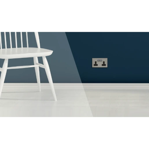 2 Gang Smart Series Socket Stainless Steel