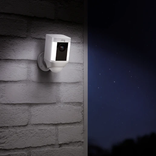Camera Spotlight Battery Whi 2 Way Talk