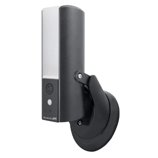 Floodlight PIR Built In Camera PIR Black
