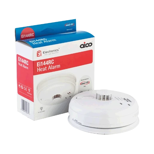 Aico Heat Alarm Mains Alkaline Battery Back-Up Easi-Fit Remote